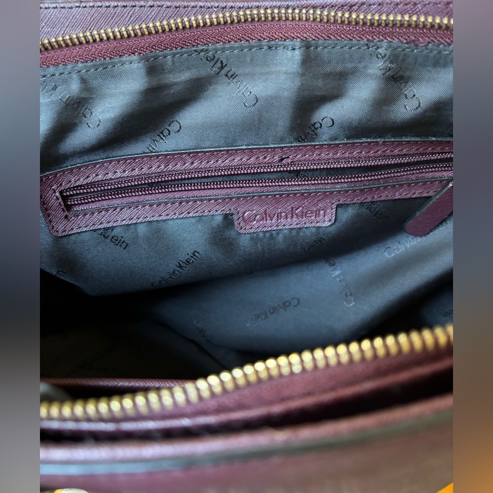 Calvin Klein Rich Plum Shoulder Bag - Picture 5 of 6